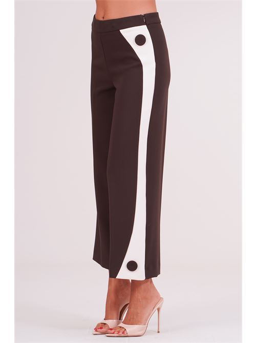 Pantalone in cady GM by Gai Mattiolo | GM4281MORO/BURRO